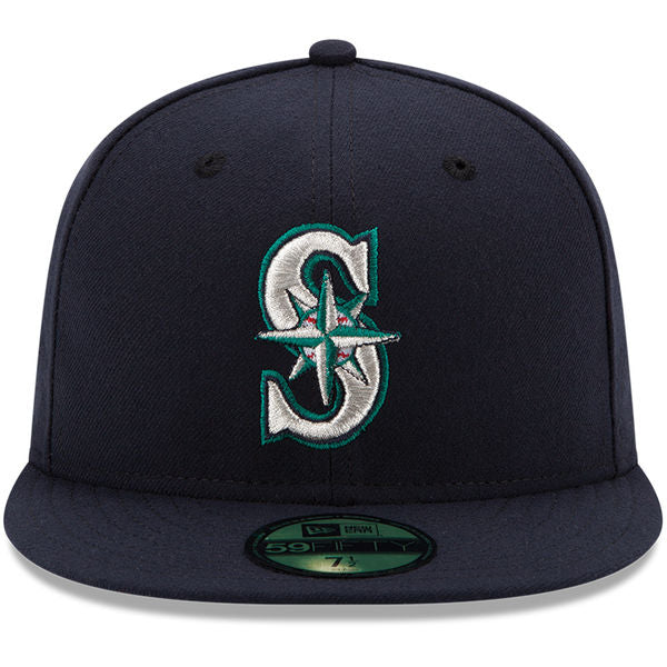 Mariners On-Field Navy Authentic Fitted Hat