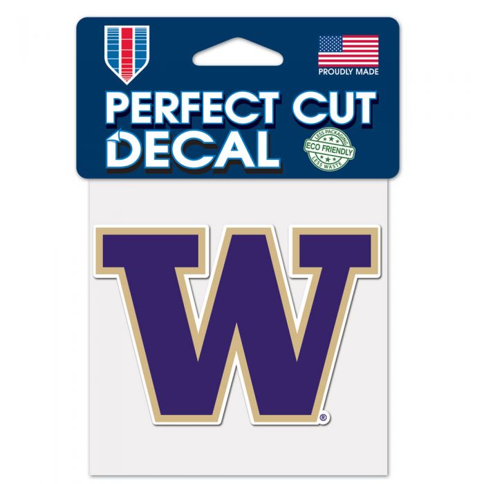 UW Huskies Perfect Cut Color 4x4 Decal
