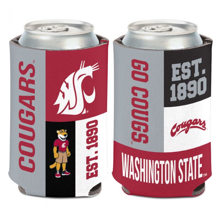 WSU Cougars Block Can Cooler Koozie