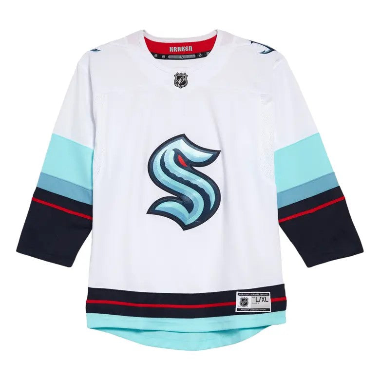 Youth Kraken White Away Replica Jersey