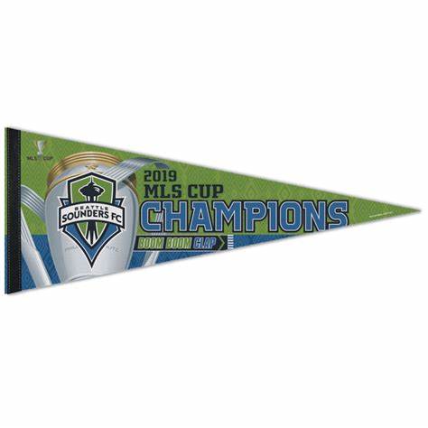 Sounders 2019 MLS Cup Champs Premium Pennant