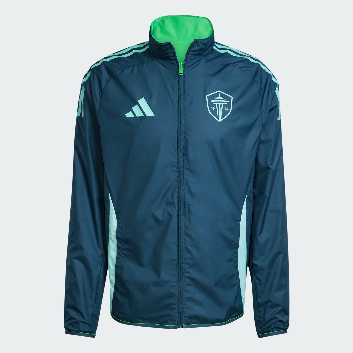 Sounders FC 2025 Anthem Reversible Full-Zip Jacket Rave-Green/Blue