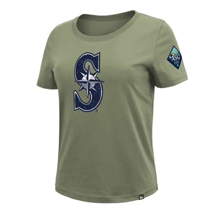 Women's Mariners 2023 All-Star Game Logo Evergreen Shirt