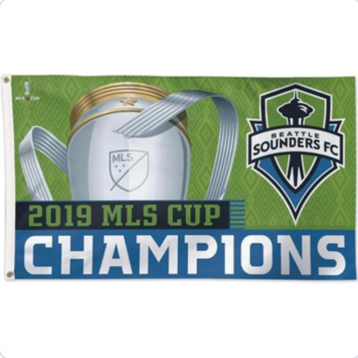 Sounders MLS Cup 2019 Champs Deluxe 3x5 Flag