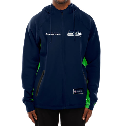 Seahawks Combine Full Zip Premium Hooded Sweatshirt