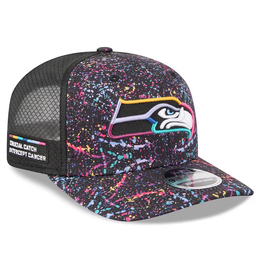 Seahawks 2025 Crucial Catch Stretch-Snap Hat