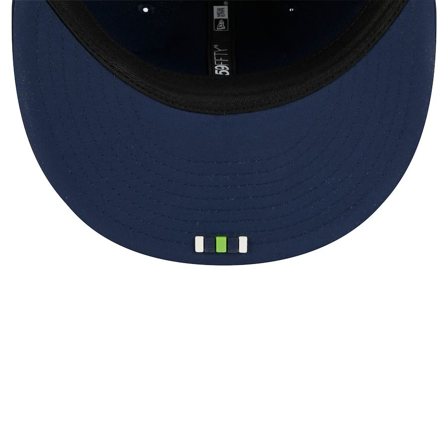 Seahawks 2025 Sideline Performance Fitted Hat