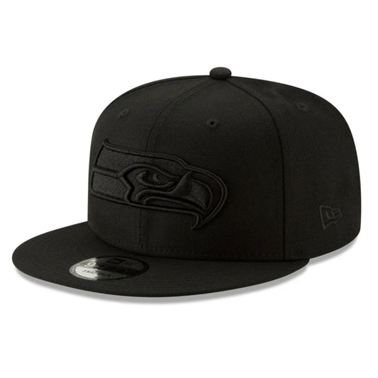 Seahawks Black 9Fifty Snapback Hat