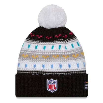 Women's Seahawks 2025 Crucial Catch Cuffed Knit Pom Beanie