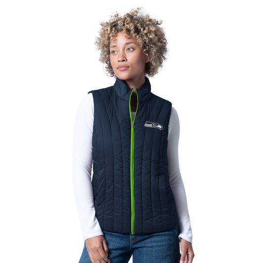 Women's Seahawks Deluxe Navy Vest