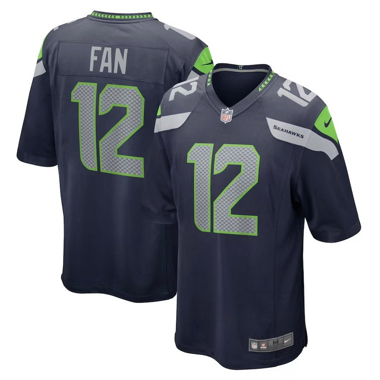 Seahawks FAN 12 Navy Game Jersey