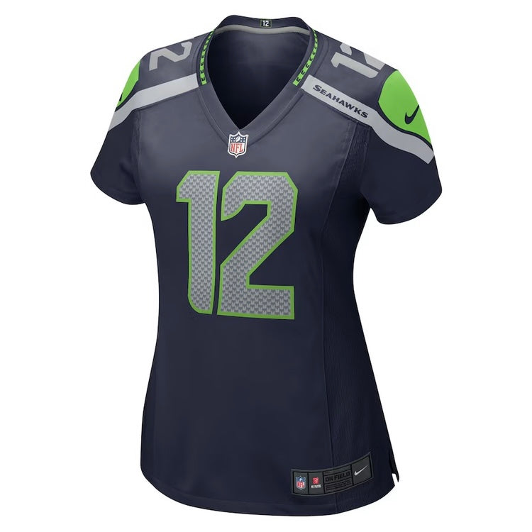 Women's Seahawks FAN 12 Navy Game Jersey