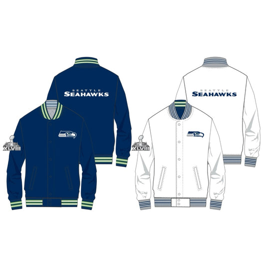Seahawks Home and Away Reversible XLVIII Jacket