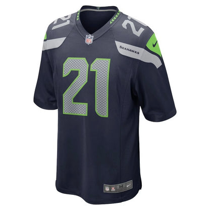 Seahawks WITHERSPOON 21 Navy Game Jersey