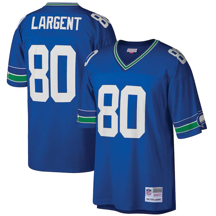 Seahawks LARGENT 80 Retro Legacy Blue Limited Jersey