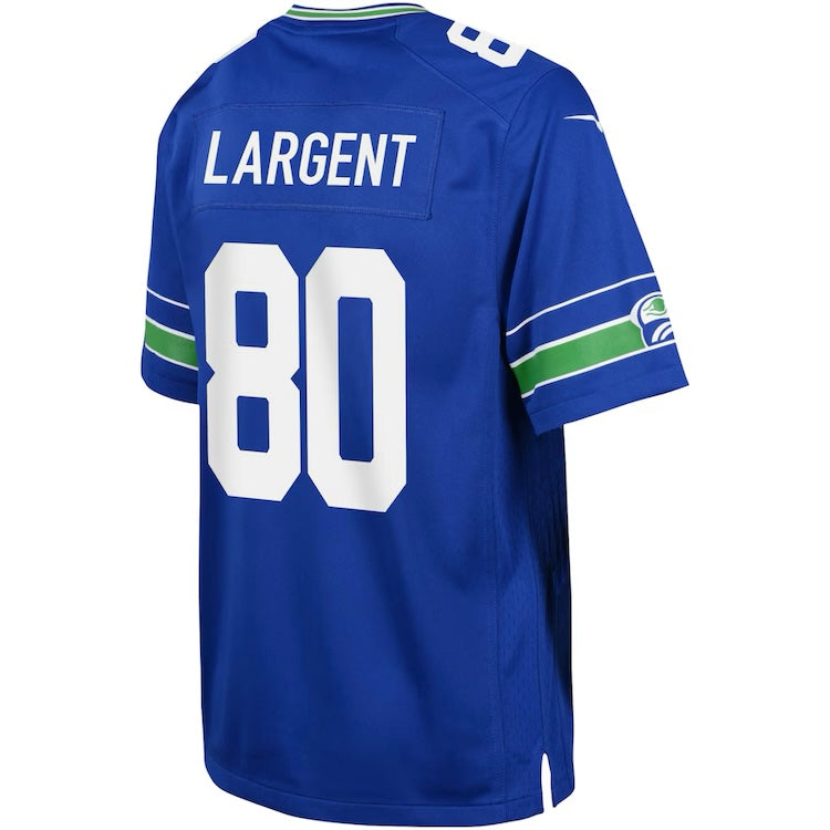 Seahawks LARGENT 80 Retro Legacy Blue Limited Jersey