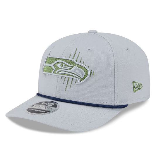Seahawks 2025 Rivalries Sideline Wolf Gray Stretch-Snap Hat