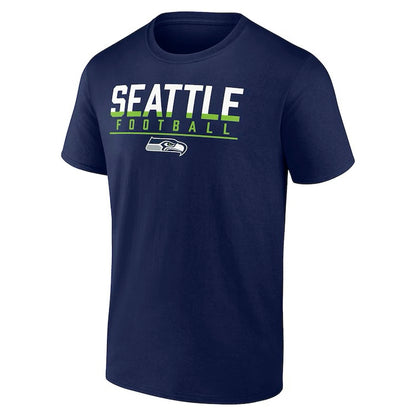 Seahawks Navy Seattle Football Tee