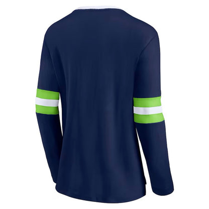 Women's Seahawks Long Sleeve Lace Tee