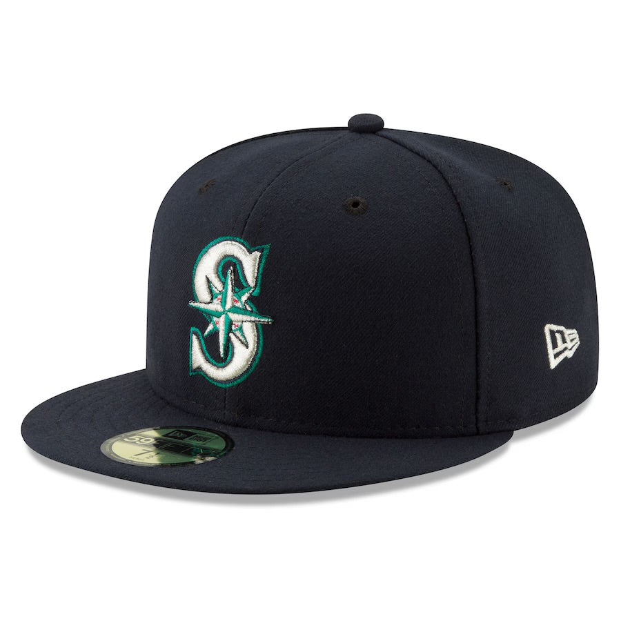 Mariners 2025 On-Field Postseason Navy Authentic Fitted Hat