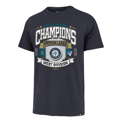 Mariners 2025 Division Champions Official Navy Tee