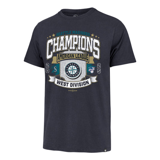 Mariners 2025 Division Champions Official Navy Tee