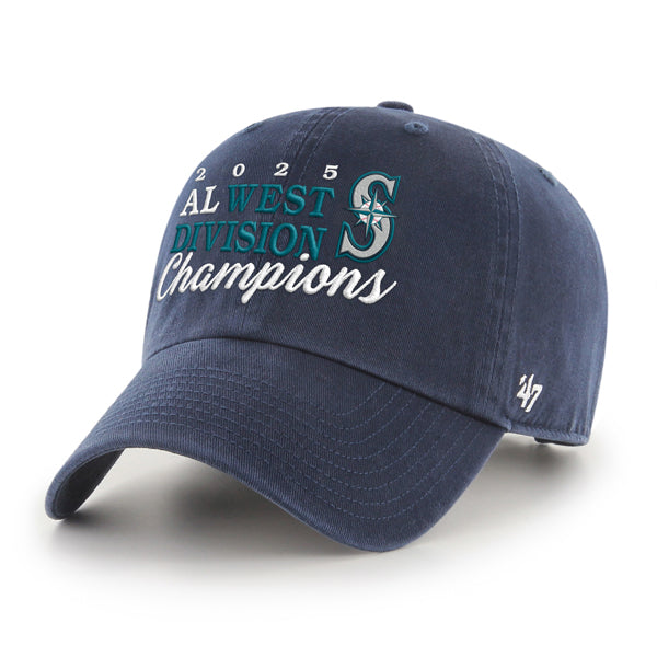 Mariners 2025 Division Champions Adjustable Clean Up Navy Hat