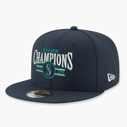 Mariners 2025 Division Champions Official 9Fifty Snapback Navy Hat