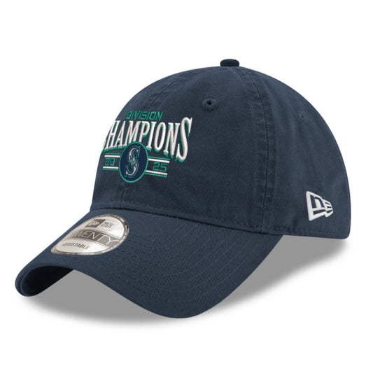 Mariners 2025 Division Champions Official 9Twenty Adjustable Navy Hat