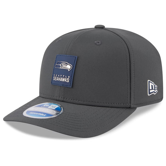 Seahawks 2025 Sideline Cold Weather Snapback Charcoal Hat