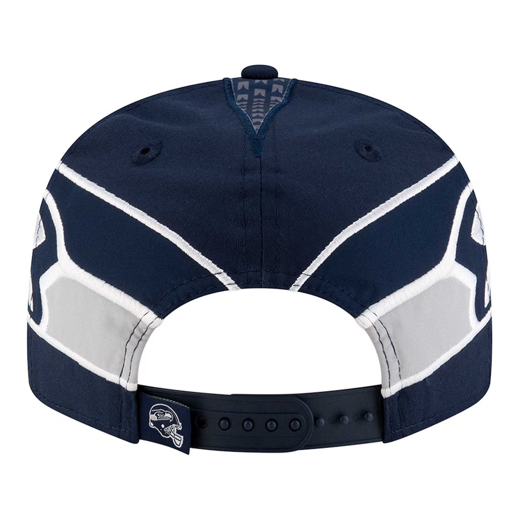 Seahawks Helmet Navy 9Fifty Snapback Hat