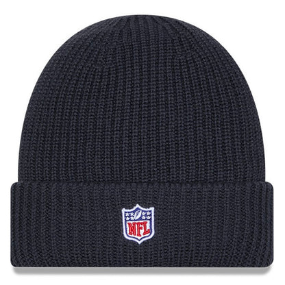 Seahawks Retro 2025 Official Sideline Dark Navy Cuffed Knit Beanie