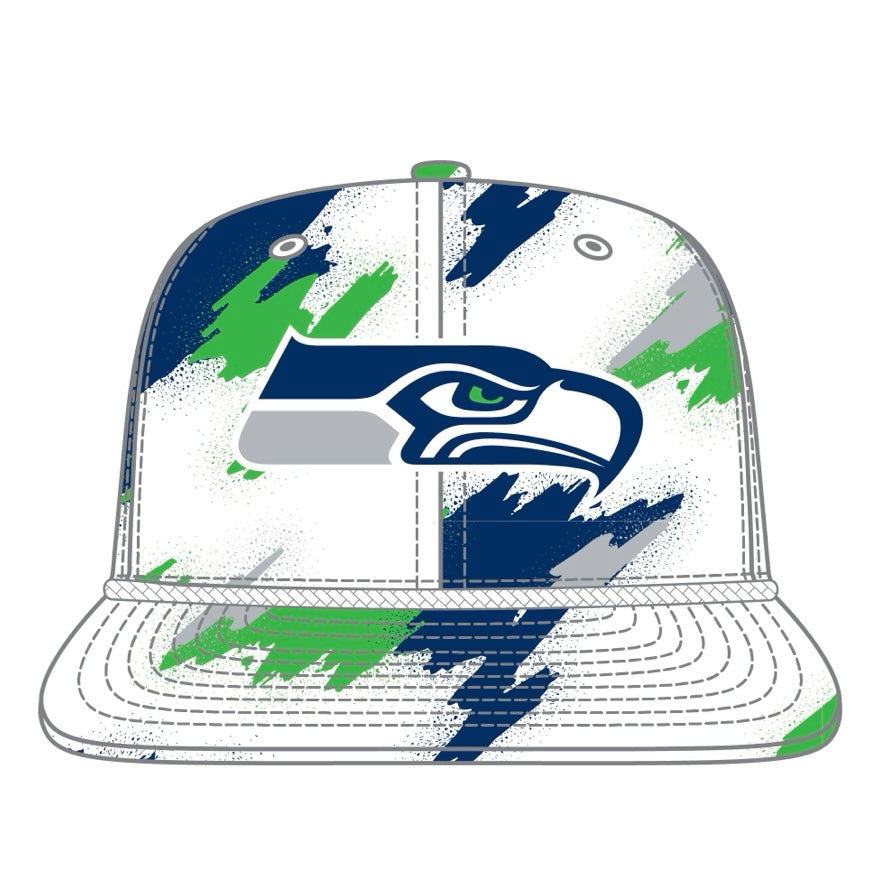 Seahawks Paint 9Fifty Snapback Hat