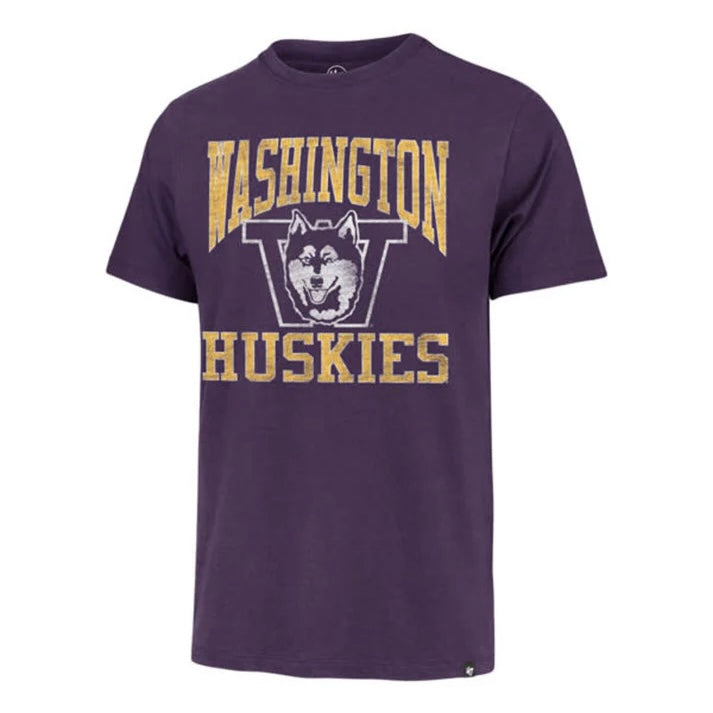 UW Huskies Retro Distressed Purple Tee