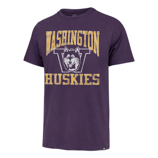 UW Huskies Retro Distressed Purple Tee