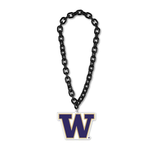 UW Huskies Super Fan Big Chain Necklace