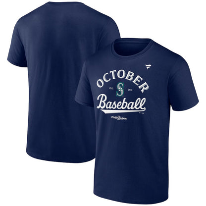Mariners October Baseball Official Postseason Navy Tee