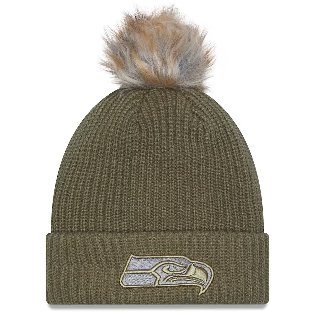Women’s Seahawks 2025 Salute To Service Cuff Knit Beanie