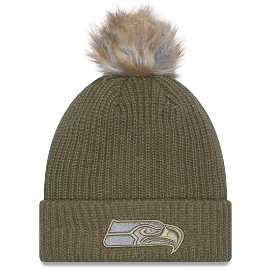 Women’s Seahawks 2025 Salute To Service Cuff Knit Beanie