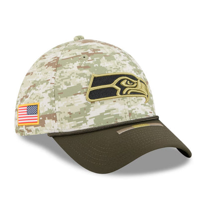 Seahawks 2025 Salute To Service Stretch-Fit Hat