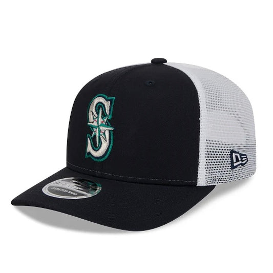 Mariners Navy/White Snapback Trucker Hat