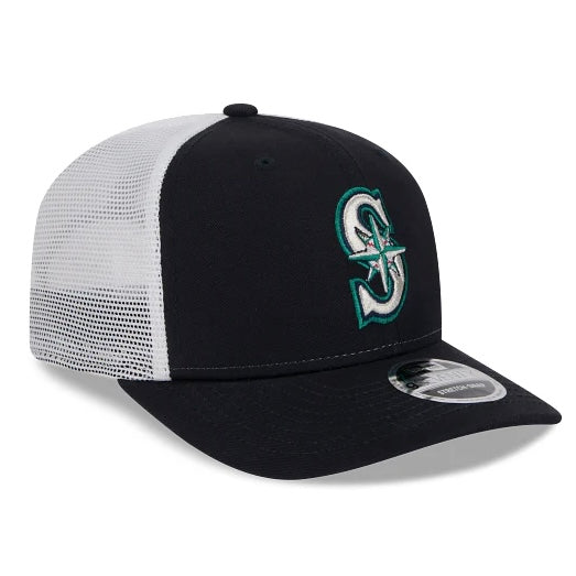 Mariners Navy/White Snapback Trucker Hat