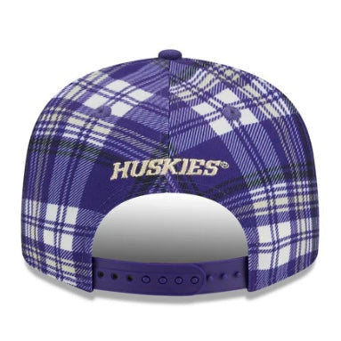 UW Huskies Purple Plaid Snapback Hat