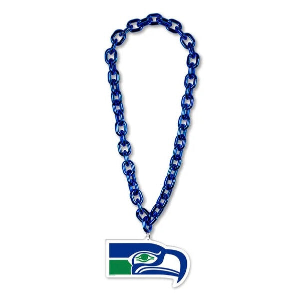 Seahawks Retro Super Fan Big Chain Necklace