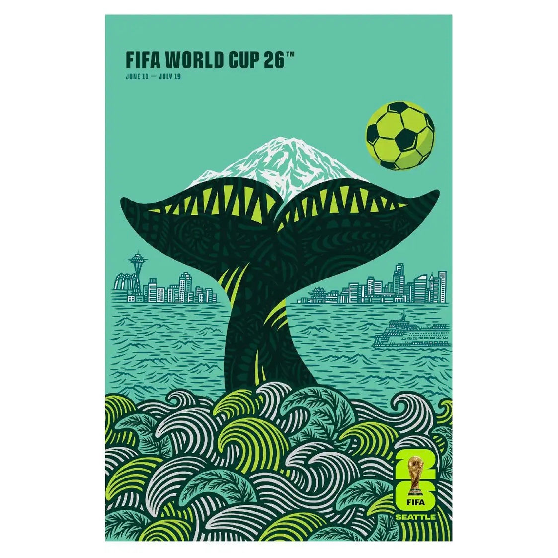 Limited Print - FIFA World Cup 2026 Host City Seattle Poster