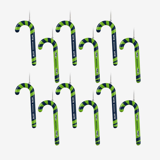 Seahawks Premium Candy Cane Ornament