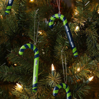 Seahawks Premium Candy Cane Ornament