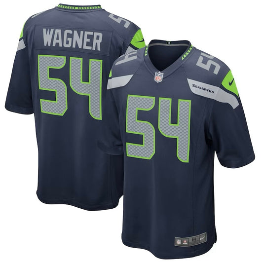 Seahawks WAGNER 54 Navy Game Jersey