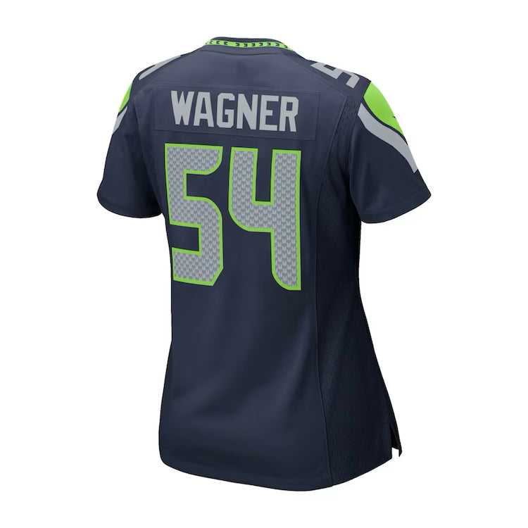 Women's Seahawks WAGNER 54 Navy Game Jersey