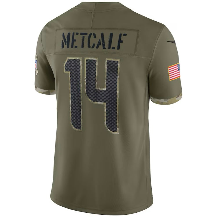 Seahawks METCALF 14 Military Limited Jersey